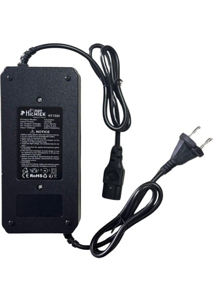 Hıghtek HT-7224 72V 24A Elektrikli Bisiklet ve Motorsiklet Şarj Adaptörü