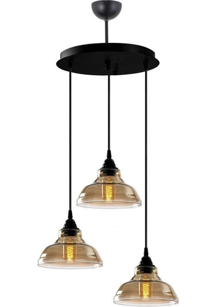 Modern Üçlü Yuvarlak Sarkıt Avize, Şık ve Şık Tasarım, Ev ve Ofis Dekoru Için Ideal fiyatları