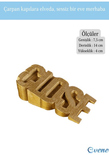 Kapı Stoperi Altın Eskitme Renk Dekoratif Kapı Tutucu Durdurucu Close Model