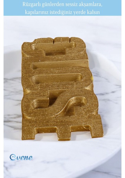 Kapı Stoperi Altın Eskitme Renk Dekoratif Kapı Tutucu Durdurucu Close Model