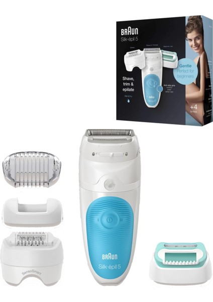 Kablosuz Islak & Kuru Çok Fonksiyonlu Epilatör Mavi