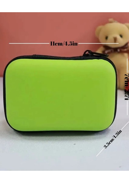Yeşil Şarj Aleti Çantası Kulaklık Çantası - Organizer El Çantası Eva fiyatları