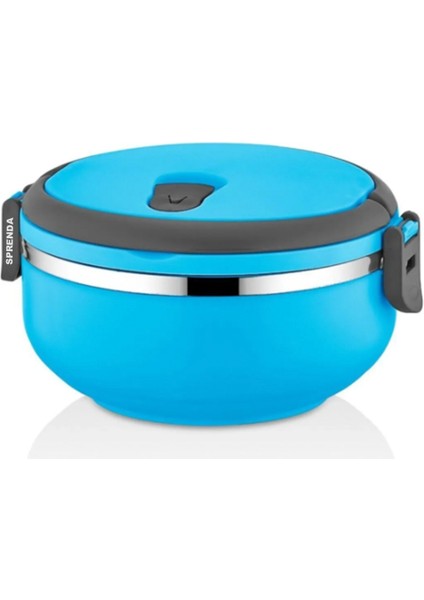 Tek Katlı Sızdırmaz Yemek Termosu Sefer Tası Saklama Kabı Mavi 0,75 Litre