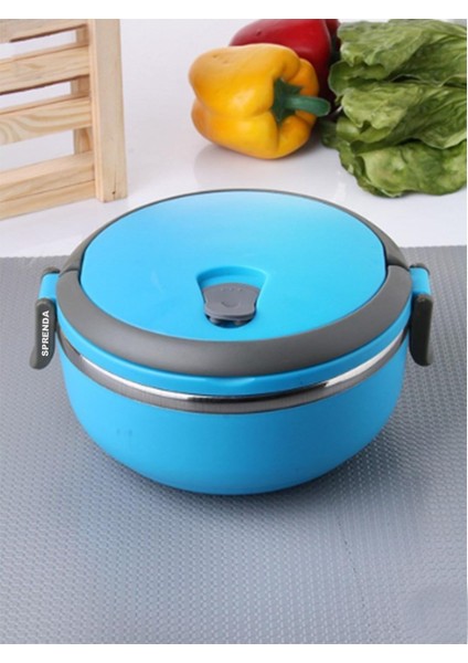 Tek Katlı Sızdırmaz Yemek Termosu Sefer Tası Saklama Kabı Mavi 0,75 Litre modelleri