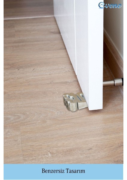 Kapı Stoperi Gümüş Renk Dekoratif Kapı Tutucu Durdurucu Close Model