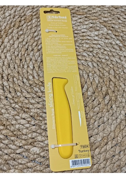 Sürbisa 61004 Sebze Bıçağı Sarı 1 Koli (12 Adet) fırsatları
