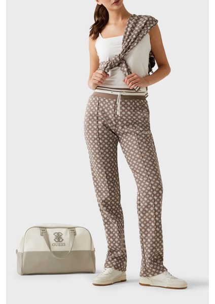 New Aggie 4g Logo Baskılı Regular Fit Jogger Pantolon V5YB20KB212 Bayan Pantolon V5YB20 KB212 P8HI fiyatları