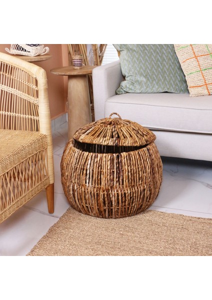 Mylamp Babil Kapaklı Doğal Abaka 45X34 cm Sepet fiyatları