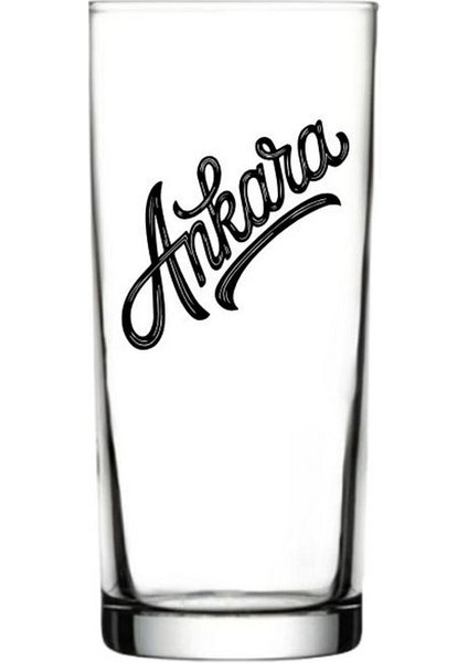 Ankara Baskılı Rakı Bardağı - Ankaralı Rakı Bardağı
