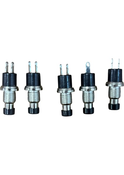 Mini Korna Düğmesi Siyah Metal 5 Adet Fiyatıdır