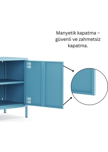 Pera Tv Ünitesi, Tv Dolabı,2 Kapaklı Dolap 100,50 x 40 x 64,50 cm - 9 Renk Seçeneği Bulunmaktadır