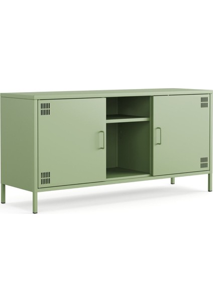 Pera Tv Ünitesi, Tv Dolabı,2 Kapaklı, Açık Raflı 130,50 x 40 x 64,50 cm