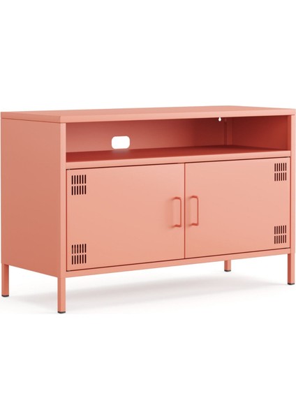 Pera Tv Ünitesi, Tv Dolabı,2 Kapaklı, Açık Raflı 100,50 x 40 x 64,50 cm