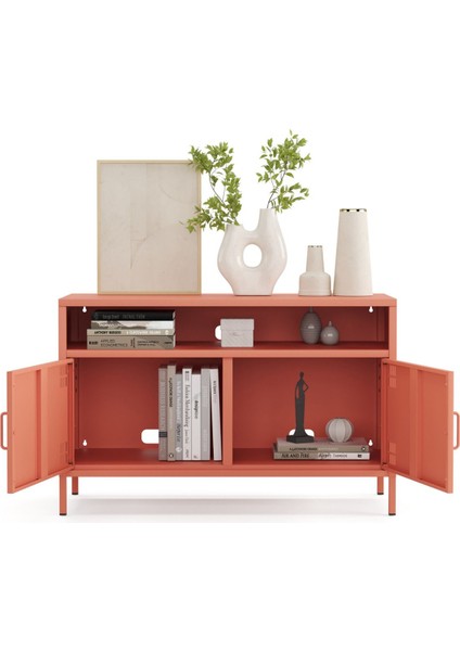 Pera Tv Ünitesi, Tv Dolabı,2 Kapaklı, Açık Raflı 100,50 x 40 x 64,50 cm fiyatları