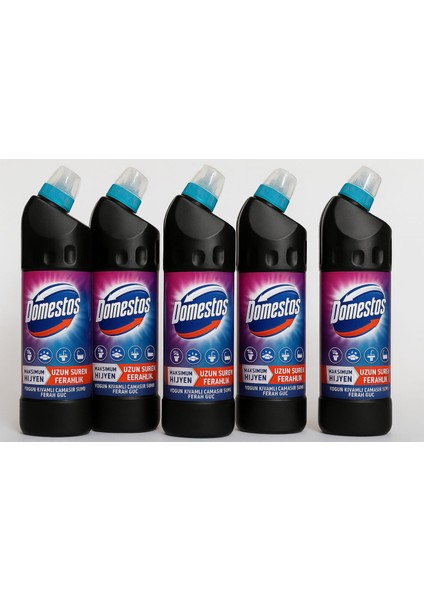 Ferah Güç Yoğun Kıvamlı Çamaşır Suyu 693 ml x 5 Adet (Evissa 100 Gr.güzellik Sabunu Hediye)