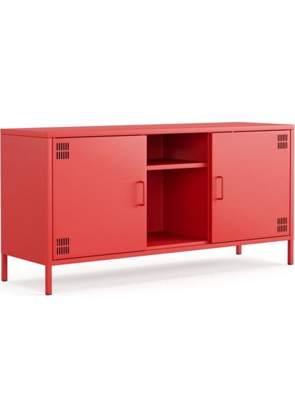 Pera Tv Ünitesi, Tv Dolabı,2 Kapaklı, Açık Raflı 130,50 x 40 x 64,50 cm