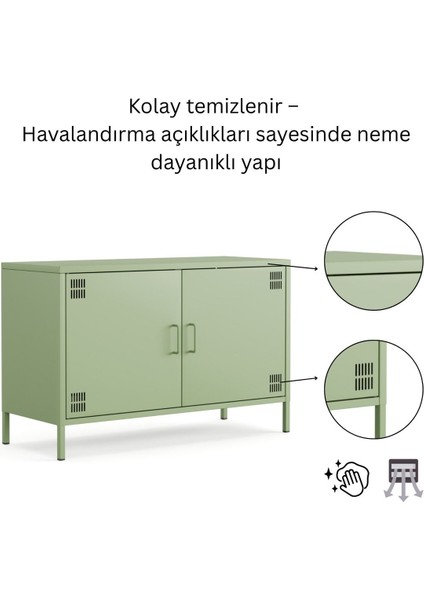 Pera Tv Ünitesi, Tv Dolabı,2 Kapaklı Dolap 100,50 x 40 x 64,50 cm - 9 Renk Seçeneği Bulunmaktadır