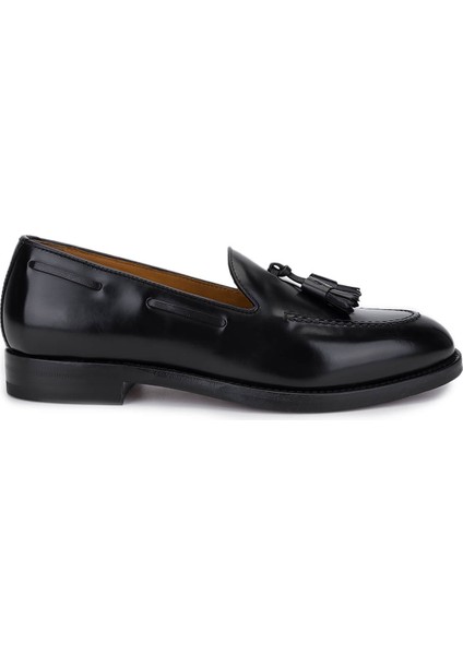 Kadın Hakiki Deri Siyah Loafer Ayakkabı 668 D204 Bn Ayk SK25-26 Nero