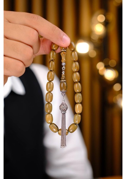 Şükrü Baba Efe Serisi Pelesenk Maskot Gümüş Tasarım Tesbih