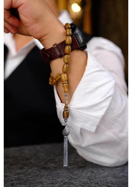 Şükrü Baba Efe Serisi Pelesenk Maskot Gümüş Tasarım Tesbih modelleri