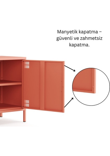 Pera Tv Ünitesi, Tv Dolabı,2 Kapaklı Dolap 100,50 x 40 x 64,50 cm - 9 Renk Seçeneği Bulunmaktadır