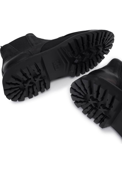 Erkek Hakiki Deri Siyah Casual Bot 668 881P Erk Bot SK25-26 Nero fırsatları