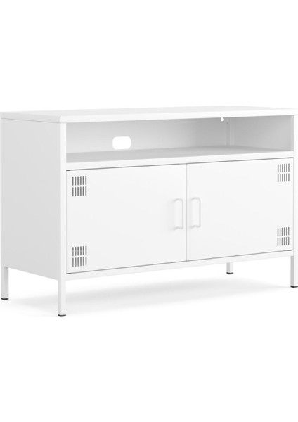 Pera Tv Ünitesi, Tv Dolabı,2 Kapaklı, Açık Raflı 100,50 x 40 x 64,50 cm