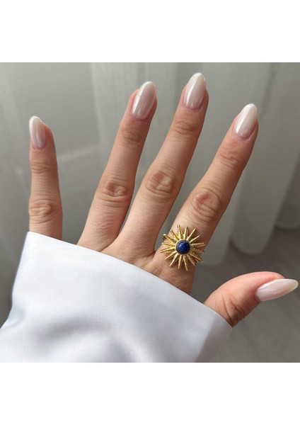 Çelik Vintage Güneş Yüzük