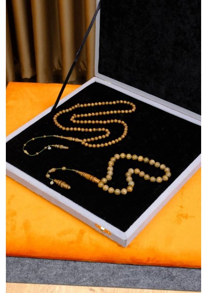 Master Yusuf Cevher kokulu Pelesenk Ağacı Koleksiyonluk Tesbih (2'li Set)