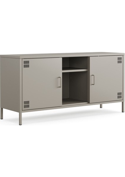 Pera Tv Ünitesi, Tv Dolabı,2 Kapaklı, Açık Raflı 130,50 x 40 x 64,50 cm