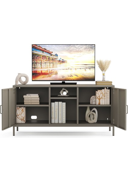 Pera Tv Ünitesi, Tv Dolabı,2 Kapaklı, Açık Raflı 130,50 x 40 x 64,50 cm modelleri