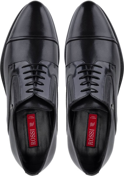 Erkek Hakiki Deri Siyah Klasik Ayakkabı 668 836 Erk Ayk SK25-26 Nero indirimleri