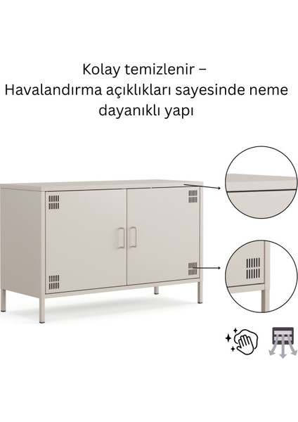 Pera Tv Ünitesi, Tv Dolabı,2 Kapaklı Dolap 100,50 x 40 x 64,50 cm - 9 Renk Seçeneği Bulunmaktadır