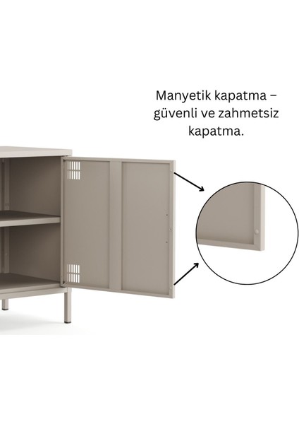 Pera Tv Ünitesi, Tv Dolabı,2 Kapaklı Dolap 100,50 x 40 x 64,50 cm - 9 Renk Seçeneği Bulunmaktadır