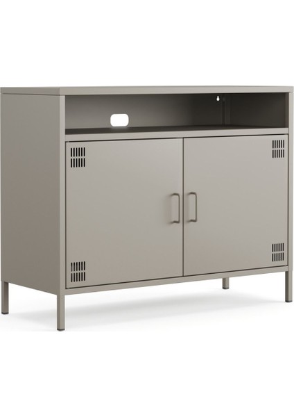 Pera Tv Ünitesi, Tv Dolabı,2 Kapaklı, Açık Raflı 100,50 x 40 x 79,50 cm