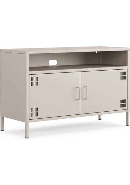 Pera Tv Ünitesi, Tv Dolabı,2 Kapaklı, Açık Raflı 100,50 x 40 x 64,50 cm