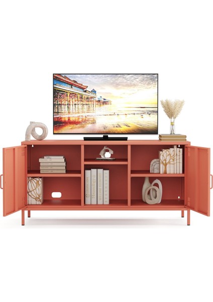 Tv Ünitesi, Tv Dolabı,2 Kapaklı, Açık Raflı 130,50 x 40 x 64,50 cm modelleri