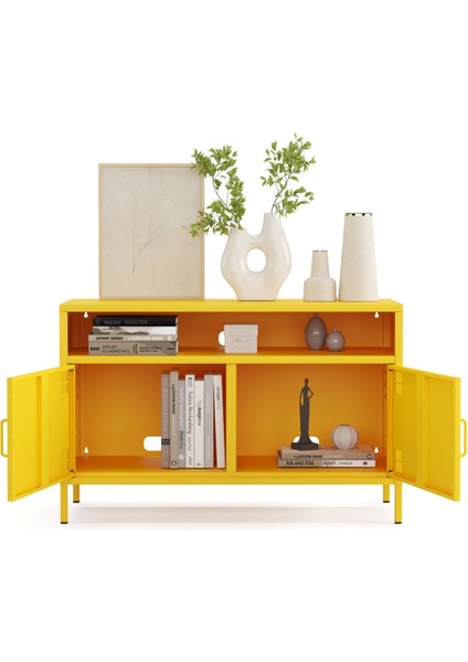 Pera Tv Ünitesi, Tv Dolabı,2 Kapaklı, Açık Raflı 100,50 x 40 x 64,50 cm modelleri