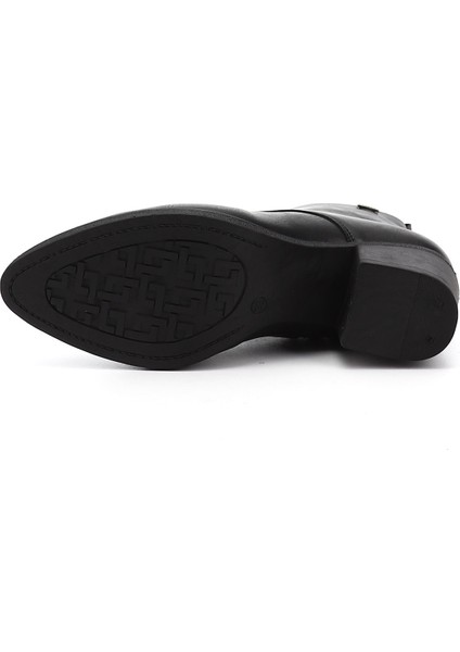 Gön Sivri Burun Kauçuk Taban Topuklu Fermuarlı Bağcıklı Kadın Günlük Bot 20479 indirimleri