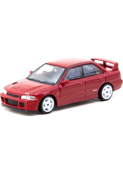 Works 1/64 Mitsubishi Lancer Gsr Evolution Iı Red With Tarmac Cards