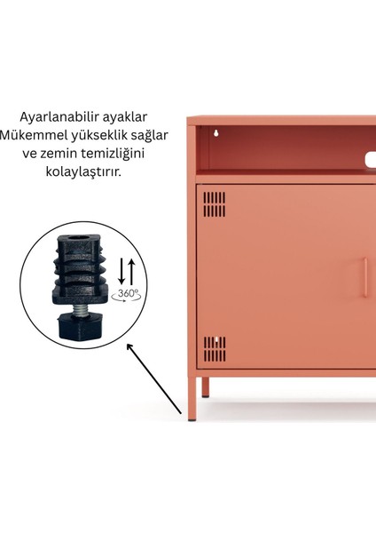 Pera Tv Ünitesi, Tv Dolabı,2 Kapaklı, Açık Raflı 100,50 x 40 x 79,50 cm fırsatları