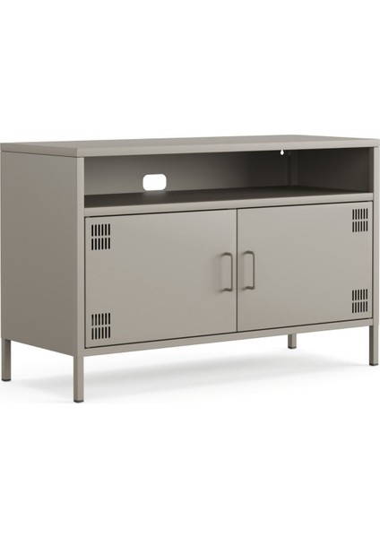 Pera Tv Ünitesi, Tv Dolabı,2 Kapaklı, Açık Raflı 100,50 x 40 x 64,50 cm