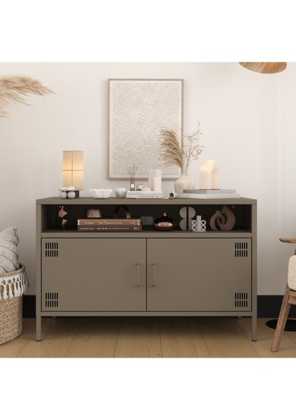 Pera Tv Ünitesi, Tv Dolabı,2 Kapaklı, Açık Raflı 100,50 x 40 x 64,50 cm fiyatları