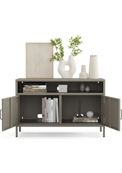 Pera Tv Ünitesi, Tv Dolabı,2 Kapaklı, Açık Raflı 100,50 x 40 x 64,50 cm modelleri