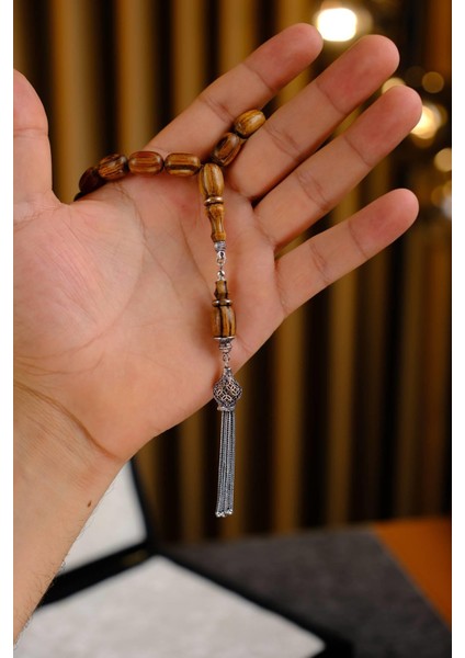 Şükrü Baba Efe Serisi Kokulu Öd Ağacı Maskot Gümüş Tasarım Tesbih indirimleri