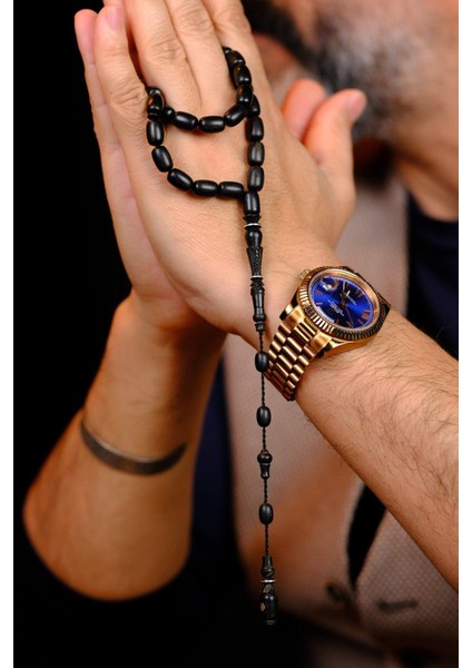 Master Mücahit Şener Otantik Oyma Serisi Kapsül Kesim Abanoz Ağacı Tesbih fırsatları