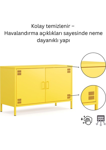 Pera Tv Ünitesi, Tv Dolabı,2 Kapaklı Dolap 100,50 x 40 x 64,50 cm - 9 Renk Seçeneği Bulunmaktadır