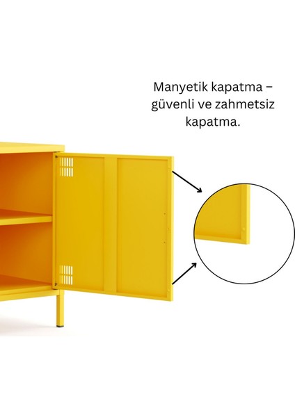 Pera Tv Ünitesi, Tv Dolabı,2 Kapaklı Dolap 100,50 x 40 x 64,50 cm - 9 Renk Seçeneği Bulunmaktadır
