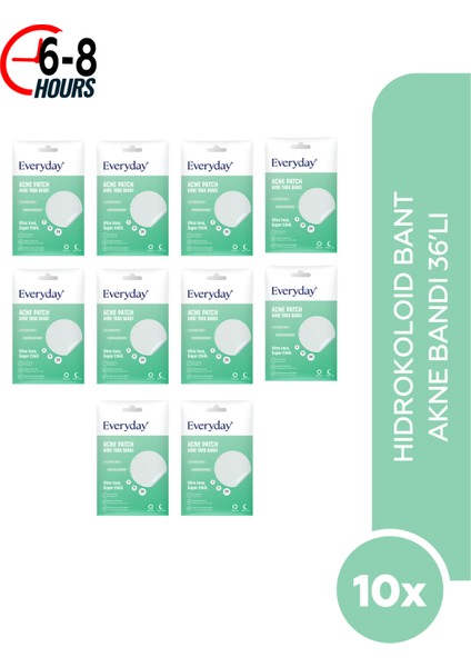 Hidrokolloid Acne Pimple Patch & Sivilce Yatıştırıcı Bant 36'lı - (36*10 Adet)
