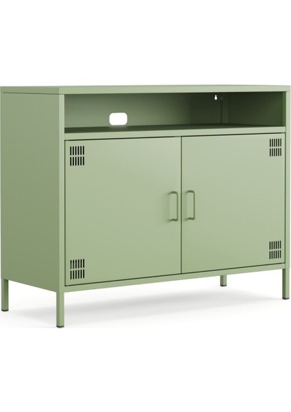 Pera Tv Ünitesi, Tv Dolabı,2 Kapaklı, Açık Raflı 100,50 x 40 x 79,50 cm